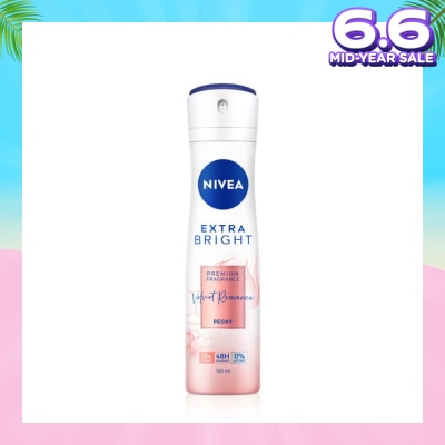 NIVEA Velvet Romance Spray (Contains With 10X Vitamin C For Bright And Silky Smooth Underarms And Lasting Premium Perfumed Fragrance) 150ml