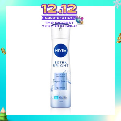 NIVEA Fresh Lavier Spray (Contains With 10X Vitamin C For Bright And Silky Smooth Underarms And Lasting Premium Perfumed Fragrance) 150ml