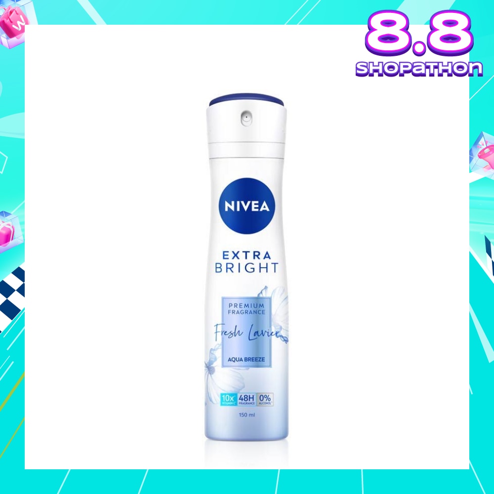 Fresh Lavier Spray (Contains With 10X Vitamin C For Bright And Silky Smooth Underarms And Lasting Premium Perfumed Fragrance) 150ml