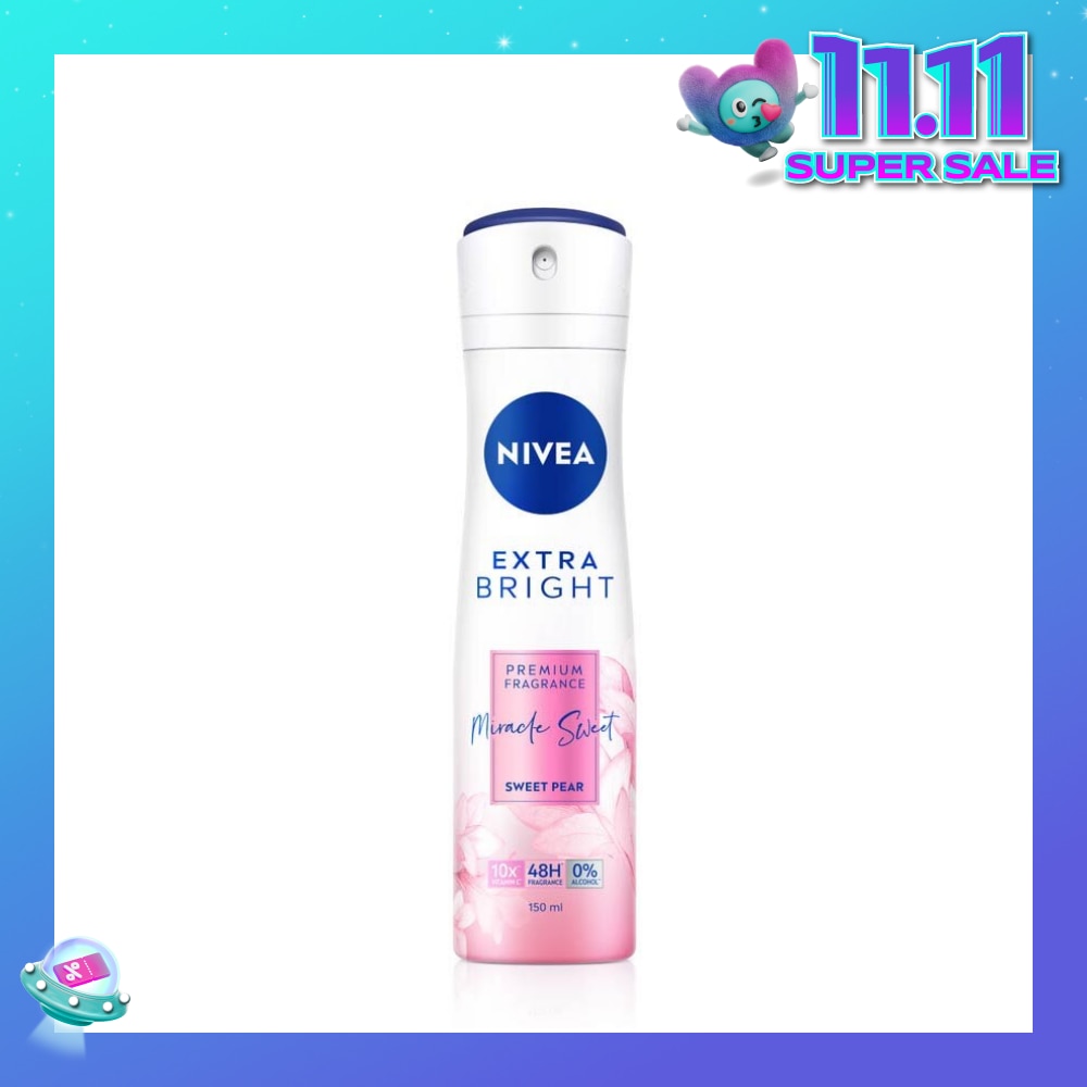 Miracle Sweet Spray (Contains With 10X Vitamin C For Bright And Silky Smooth Underarms And Lasting Premium Perfumed Fragrance) 150ml