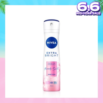 NIVEA Miracle Sweet Spray (Contains With 10X Vitamin C For Bright And Silky Smooth Underarms And Lasting Premium Perfumed Fragrance) 150ml