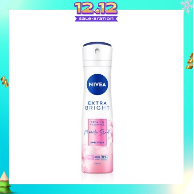 NIVEA Miracle Sweet Spray (Contains With 10X Vitamin C For Bright And Silky Smooth Underarms And Lasting Premium Perfumed Fragrance) 150ml