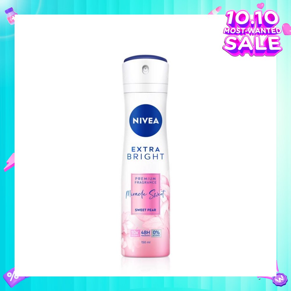 Miracle Sweet Spray (Contains With 10X Vitamin C For Bright And Silky Smooth Underarms And Lasting Premium Perfumed Fragrance) 150ml