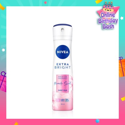 NIVEA Miracle Sweet Spray (Contains With 10X Vitamin C For Bright And Silky Smooth Underarms And Lasting Premium Perfumed Fragrance) 150ml
