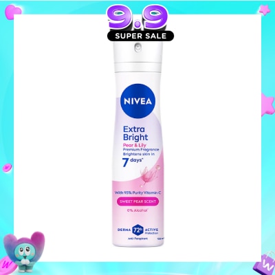 NIVEA - Deodorant Extra Bright Pear & Lily Spray 150ml image