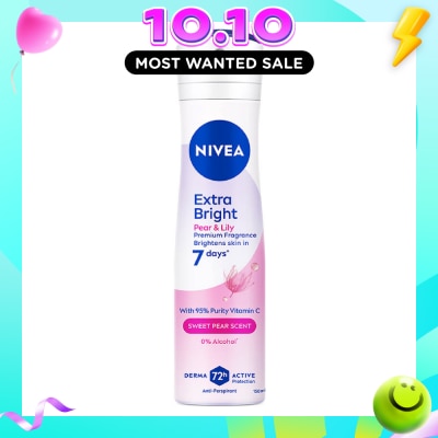 NIVEA Deodorant Extra Bright Pear & Lily Spray 150ml image