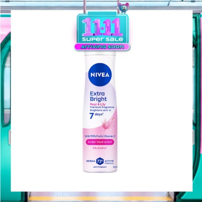 NIVEA Deodorant Extra Bright Pear & Lily Spray 150ml image