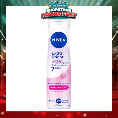 NIVEA - Miracle Sweet Spray (Contains With 10X Vitamin C For Bright And Silky Smooth Underarms And Lasting Premium Perfumed Fragrance) 150ml