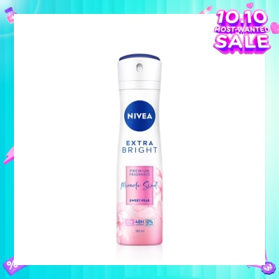NIVEA Miracle Sweet Spray (Contains With 10X Vitamin C For Bright And Silky Smooth Underarms And Lasting Premium Perfumed Fragrance) 150ml