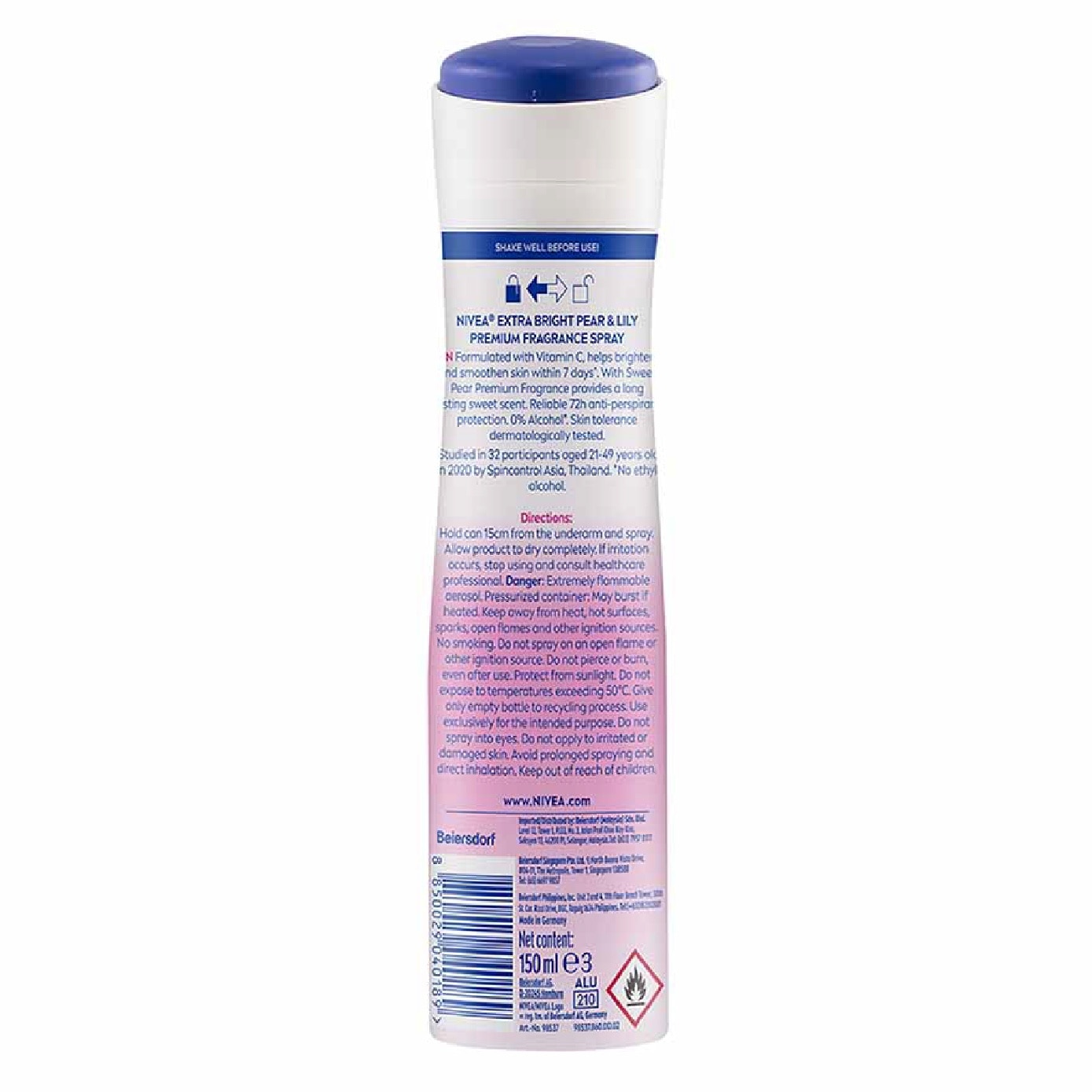 Miracle Sweet Spray (Contains With 10X Vitamin C For Bright And Silky Smooth Underarms And Lasting Premium Perfumed Fragrance) 150ml