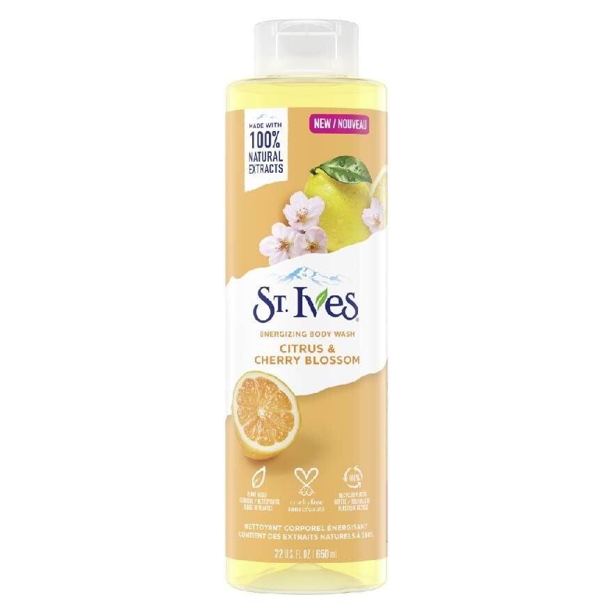 Energizing Body Wash Citrus & Cherry Blossom (100% Natural Citrus And Cherry Blossom Extracts) 650ml