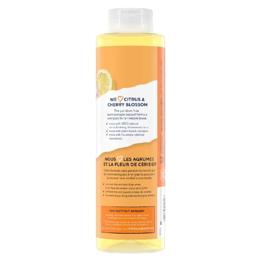 Energizing Body Wash Citrus & Cherry Blossom (100% Natural Citrus And Cherry Blossom Extracts) 650ml