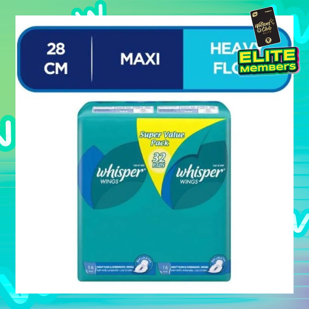 Heavy and Overnight Flow with Wings Sanitary Napkins 32pads