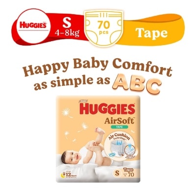 HUGGIES Huggies Airsoft Tape (Size S, 4-8kg) 70s