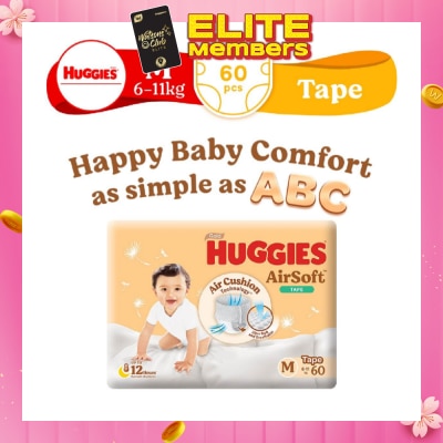 HUGGIES Huggies Airsoft Tape (Tape, Size M, 6-11kg) 60s