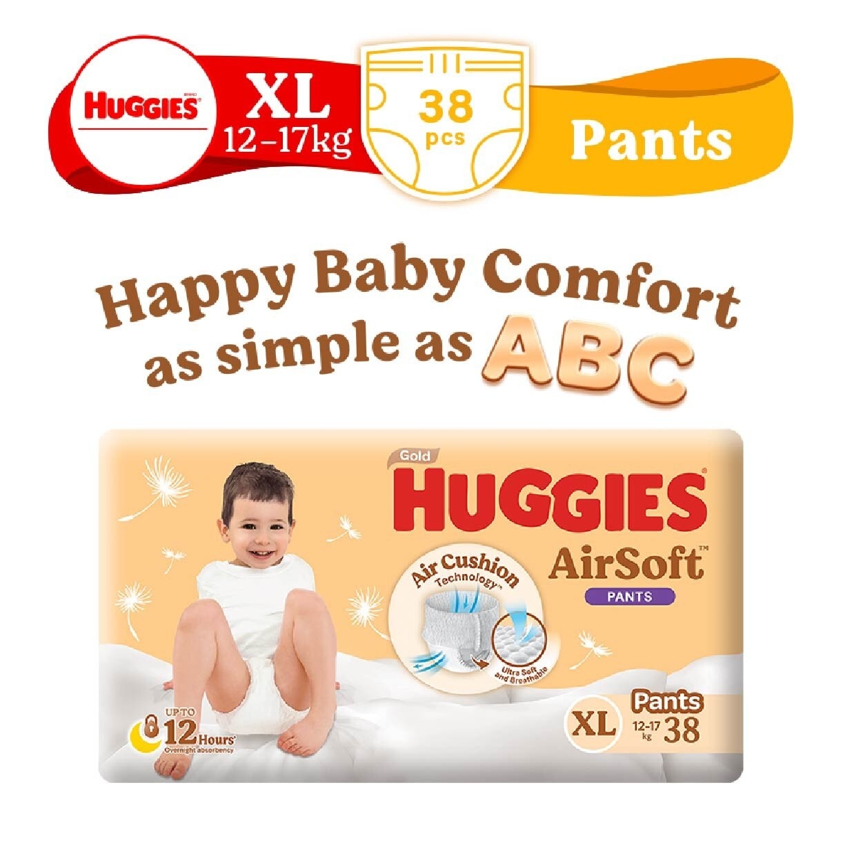 Huggies Airsoft Pants (Size XL, 12-17kg) 38s