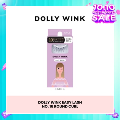 DOLLY WINK Easy Lash 16 Round Curl (Center Lash) 1 Pair