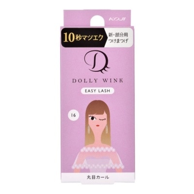 DOLLY WINK Easy Lash 16 Round Curl (Center Lash) 1 Pair