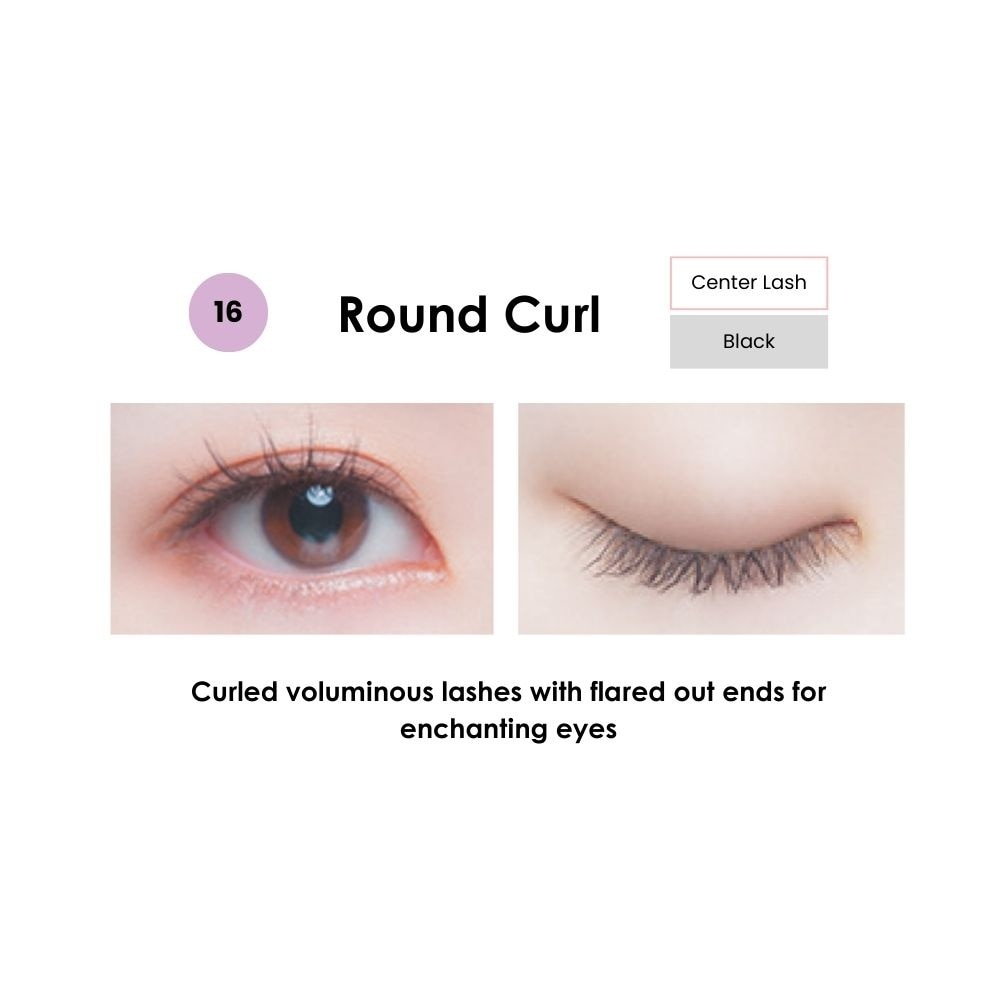 Easy Lash 16 Round Curl (Center Lash) 1 Pair