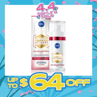 NIVEA - Luminous 630 Spot Serum AA (Reduce And Lighten Deep Dark Spots At The Root In Just 2 Weeks, And Prevent Their Re Appearance) 30ml