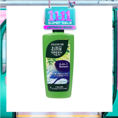 FOLLOW ME Green Tea 6 in 1 Shampoo 650ml image