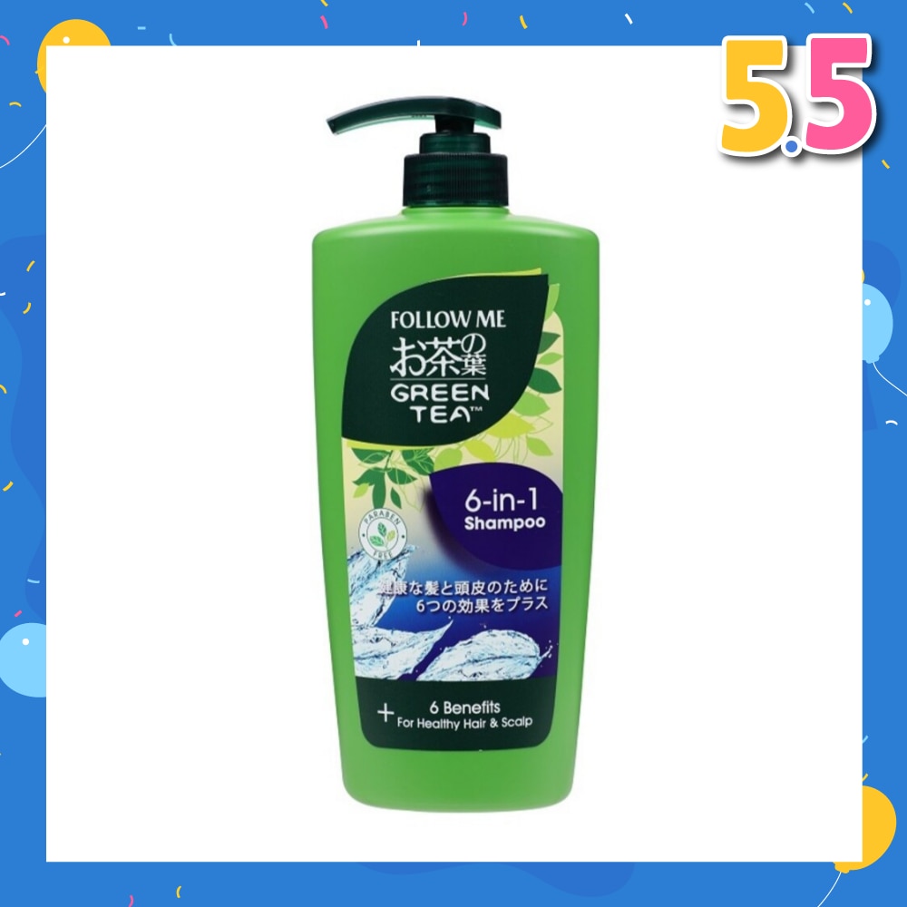 Green Tea 6 in 1 Shampoo 650ml