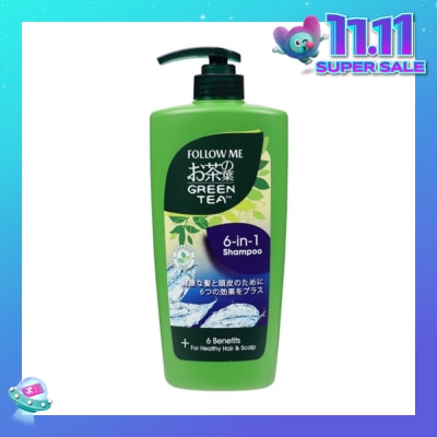 FOLLOW ME Green Tea 6 in 1 Shampoo 650ml