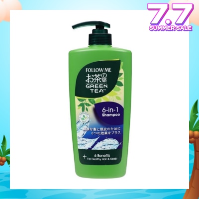 FOLLOW ME Green Tea 6 in 1 Shampoo 650ml