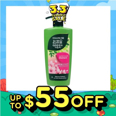 FOLLOW ME Green Tea Soft & Smooth Shampoo 650ml