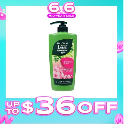 FOLLOW ME - Green Tea Soft & Smooth Shampoo 650ml