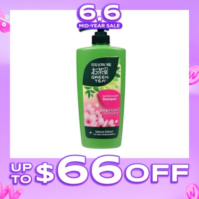 FOLLOW ME - Green Tea Soft & Smooth Shampoo 650ml