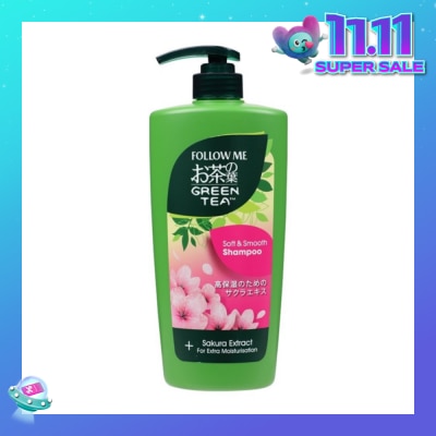 FOLLOW ME Green Tea Soft & Smooth Shampoo 650ml