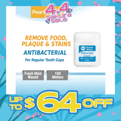 PEARLIE WHITE® - Pearlie White FlossCare Classic Fresh Mint Dental Floss 100m