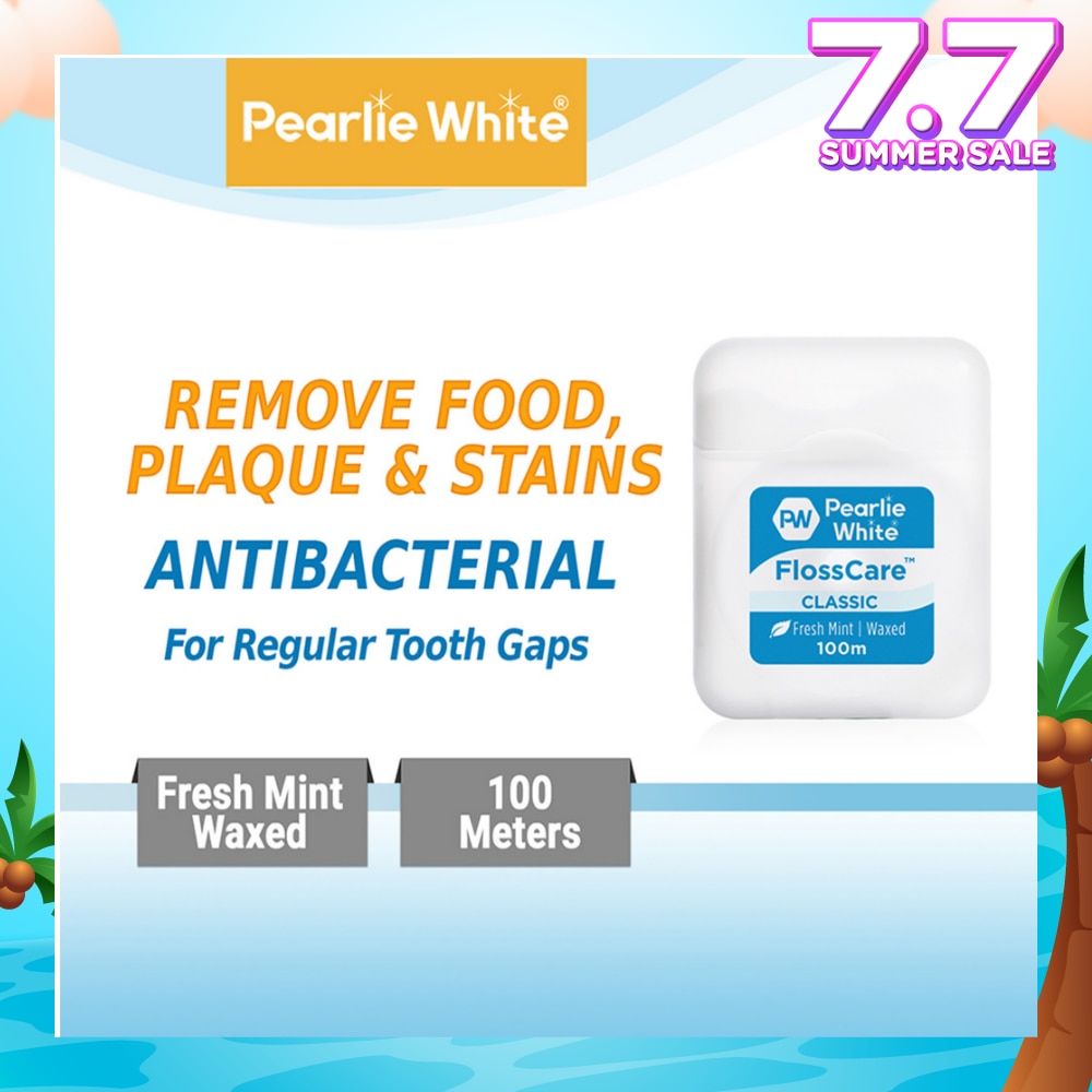 Pearlie White FlossCare Classic Fresh Mint Dental Floss 100m