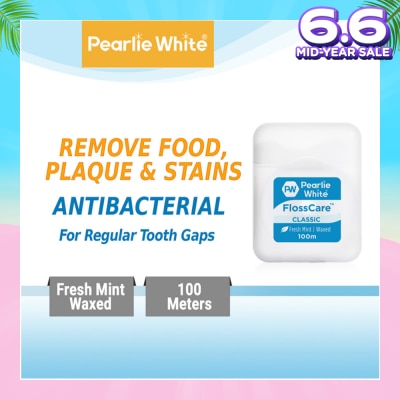 PEARLIE WHITE® Pearlie White FlossCare Classic Fresh Mint Dental Floss 100m