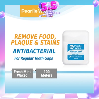 PEARLIE WHITE® - Pearlie White FlossCare Classic Fresh Mint Dental Floss 100m