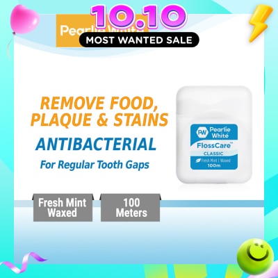PEARLIE WHITE® Pearlie White FlossCare Classic Fresh Mint Dental Floss 100m image