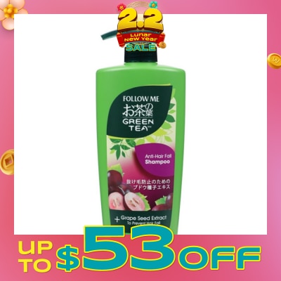 FOLLOW ME Green Tea Anti-Hair Fall Shampoo 650ml