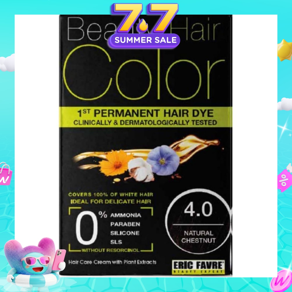 Permanent Hair Dye 4.0 Natural Chestnut 160ml