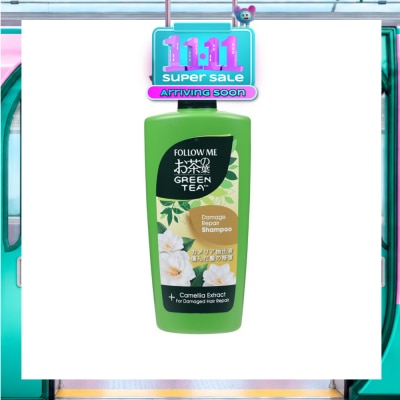 FOLLOW ME Green Tea Damage Repair Shampoo 650ml (Expiry: Jan`2027) image
