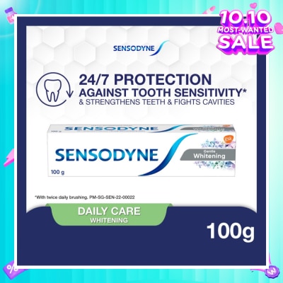 SENSODYNE Sensitive Teeth Oral Care Toothpaste Gentle Whitening (Dental Sensitivity Relief) 100g