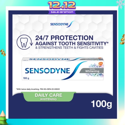 SENSODYNE Sensitive Teeth Oral Care Toothpaste Gentle Whitening (Dental Sensitivity Relief) 100g