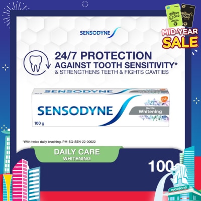SENSODYNE Sensitive Teeth Oral Care Toothpaste Gentle Whitening (Dental Sensitivity Relief) 100g