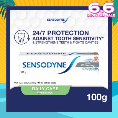 SENSODYNE Sensitive Teeth Oral Care Toothpaste Gentle Whitening (Dental Sensitivity Relief) 100g