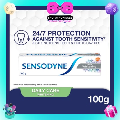 SENSODYNE - Sensitive Teeth Oral Care Toothpaste Gentle Whitening (Dental Sensitivity Relief) 100g