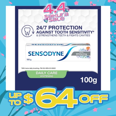 SENSODYNE - Sensitive Teeth Oral Care Toothpaste Gentle Whitening (Dental Sensitivity Relief) 100g