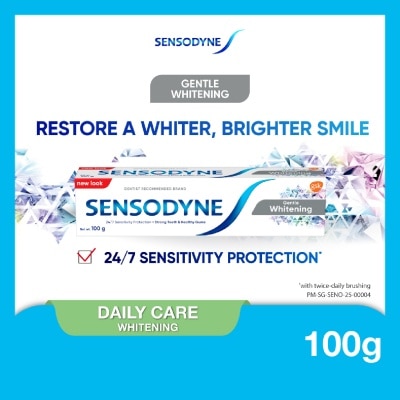 SENSODYNE - Sensitive Teeth Oral Care Toothpaste Gentle Whitening (Dental Sensitivity Relief) 100g image