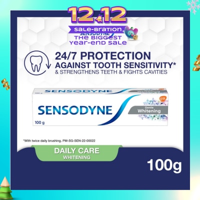 SENSODYNE Sensitive Teeth Oral Care Toothpaste Gentle Whitening (Dental Sensitivity Relief) 100g