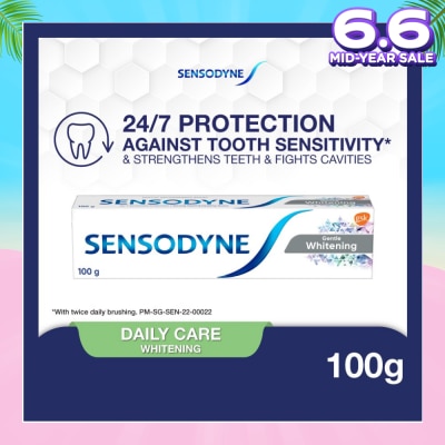 SENSODYNE Sensitive Teeth Oral Care Toothpaste Gentle Whitening (Dental Sensitivity Relief) 100g