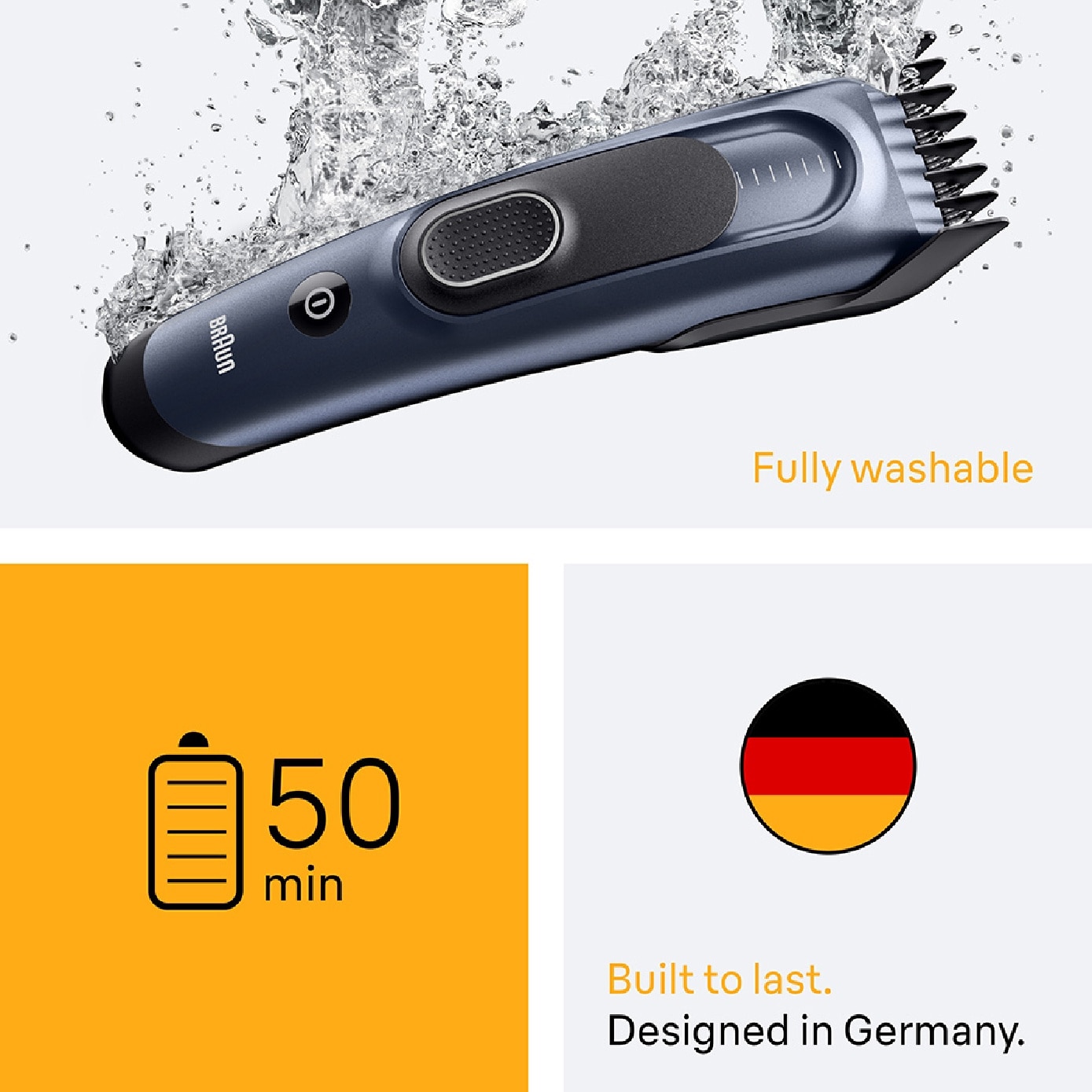 Series 5 HC 5550 Hair Clipper with 17 Length Settings & Lifetime Sharp Blades 1s